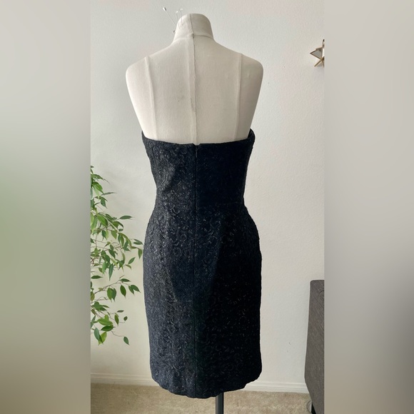 J.Crew Black lace strapless dress. Pre-owned size 12 - Picture 2 of 16